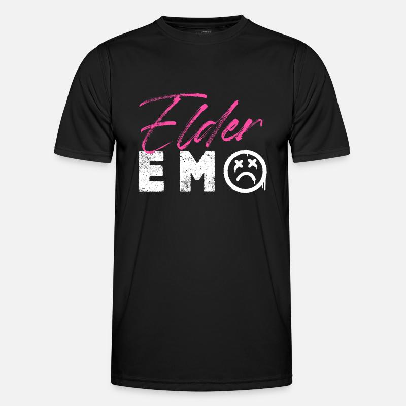 Elderemo - Männer Funktions-T-Shirt - Schwarz