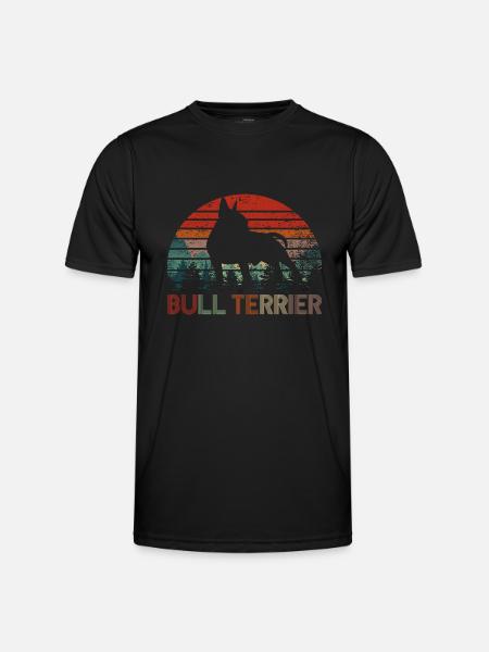 Bullterrier - Männer Funktions-T-Shirt - Schwarz