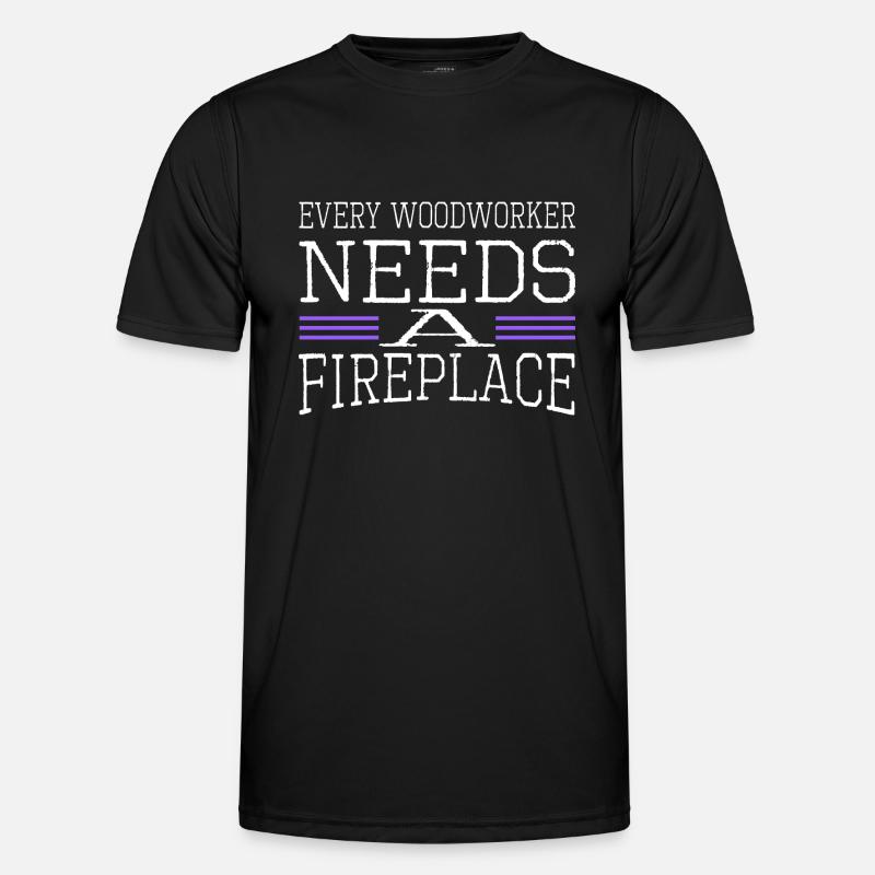 funny craftsmen design - Men's Functional T-Shirt - black