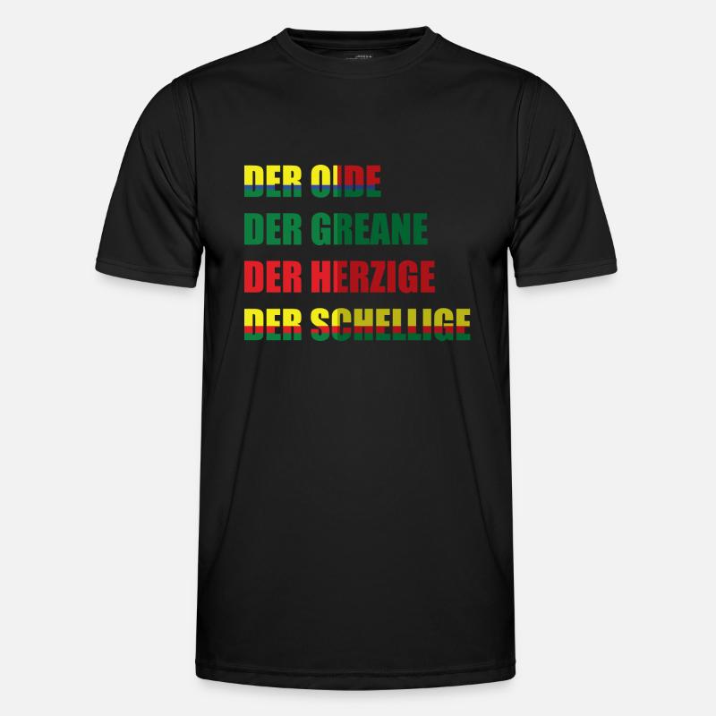 Der Oide Der Greane Der Herzige Der Schellige Männer Funktions-T-Shirt