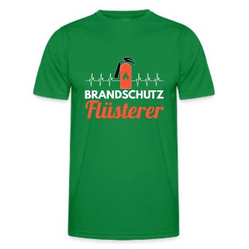 Brandschutz Flüsterer Brandschutzbeauftragter - Männer Funktions-T-Shirt - Kelly Green - Vorne - AI Model Male 178 dark (178cm)