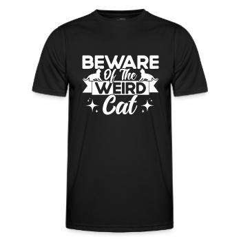 Katzen Sprüche Katze Katzen Liebhaber Geschenk - Männer Funktions-T-Shirt - Schwarz - Vorne - AI Model Male 178 dark (178cm)