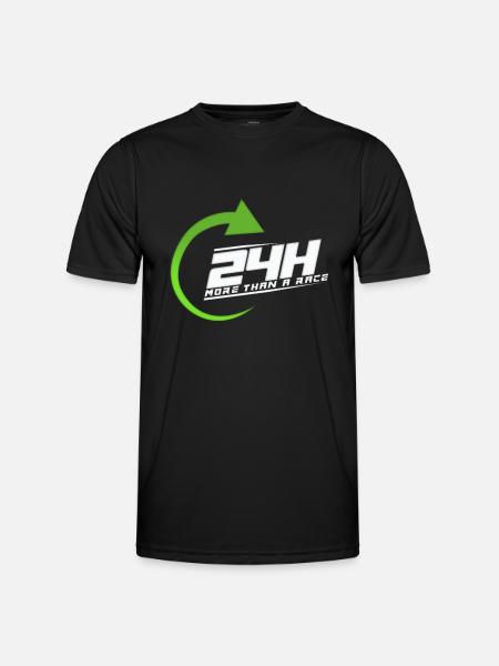 24h - Männer Funktions-T-Shirt - Schwarz