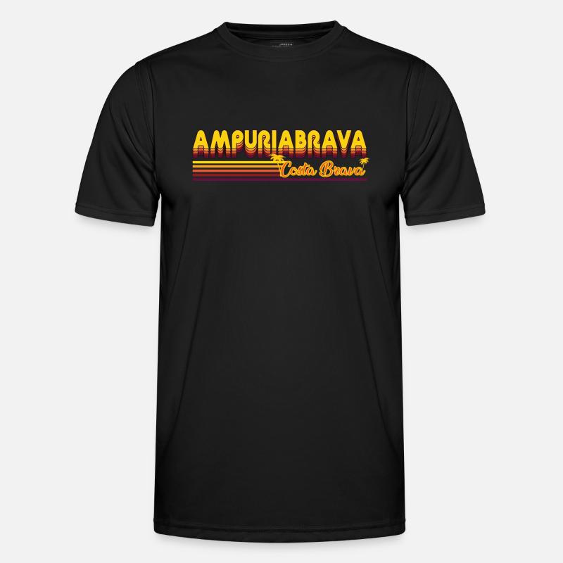 Ampuriabrava oder auch Empuriabrava Design - Männer Funktions-T-Shirt - Schwarz
