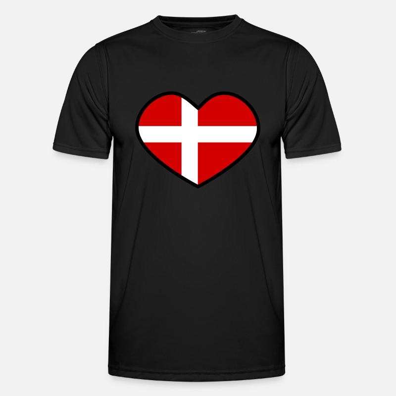 Dänemark Männer Funktions-T-Shirt