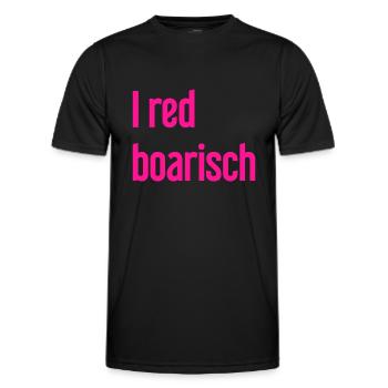 I boarisch rouge - T-shirt sport Homme - noir - Devant - AI Model Male 178 dark (178cm)