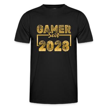 PC 2028 - Männer Funktions-T-Shirt - Schwarz - Vorne - AI Model Male 178 dark (178cm)