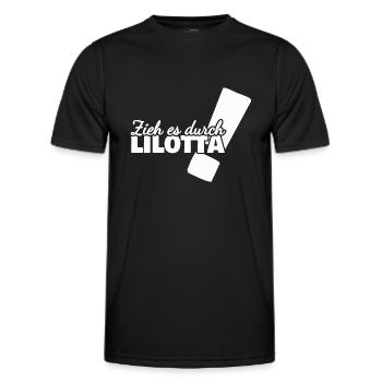 Vorname Lilotta - Männer Funktions-T-Shirt - Schwarz - Vorne - AI Model Male 178 dark (178cm)