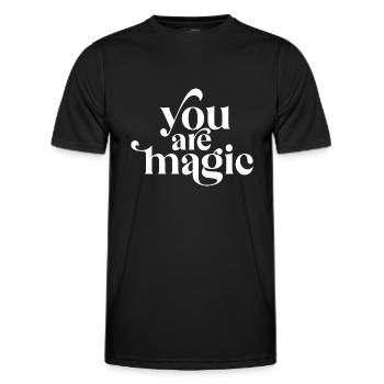 Du bist Magie - Männer Funktions-T-Shirt - Schwarz - Vorne - AI Model Male 178 dark (178cm)