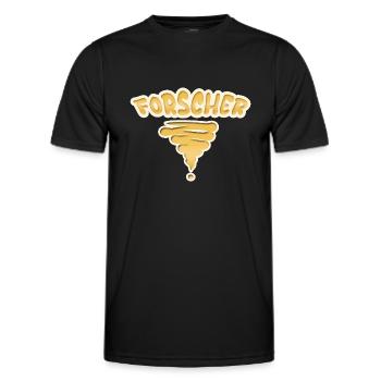 Geschenk für Forscher - Männer Funktions-T-Shirt - Schwarz - Vorne - AI Model Male 178 dark (178cm)
