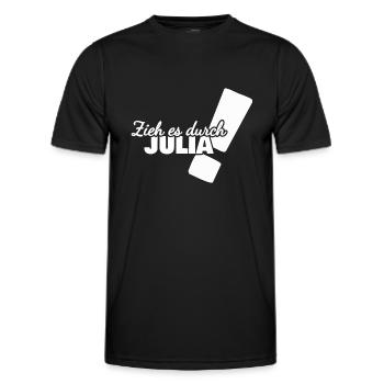 Geschenk für Julia - Männer Funktions-T-Shirt - Schwarz - Vorne - AI Model Male 178 dark (178cm)
