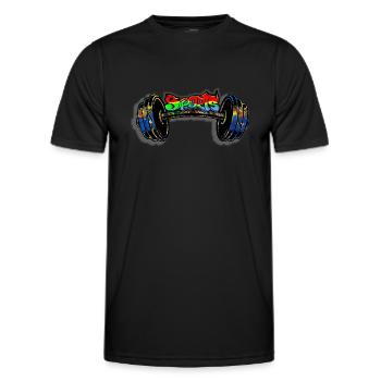 sports - T-shirt sport Homme - noir - Devant - AI Model Male 178 dark (178cm)