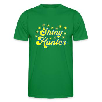 glänzendes Jäger-Poke-Monster - Männer Funktions-T-Shirt - Kelly Green - Vorne - AI Model Male 178 dark (178cm)