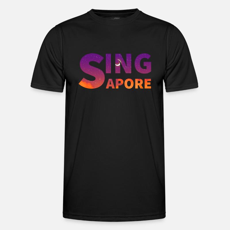 Singapur Männer Funktions-T-Shirt