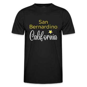 San Bernardino California - T-shirt sport Homme - noir - Devant - AI Model Male 178 dark (178cm)