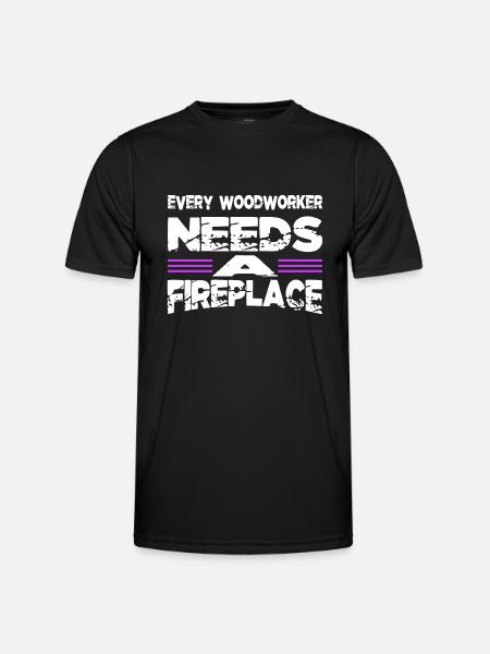 carpenter tshirts gift idea - Men's Functional T-Shirt - black