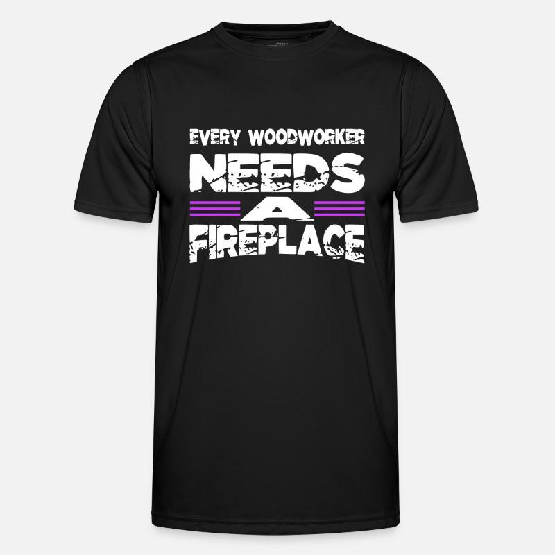 carpenter tshirts gift idea - Männer Funktions-T-Shirt - Schwarz