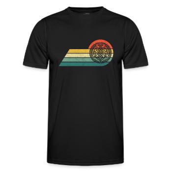 Viking Celtic Symbol Vintage Walhalla - Men's Functional T-Shirt - black - Front - AI Model Male 178 dark (178cm)