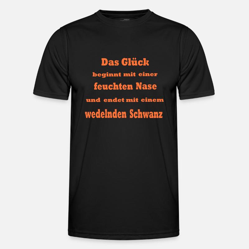 Das Glück beginnt mit ... * Farbänderung möglich Männer Funktions-T-Shirt