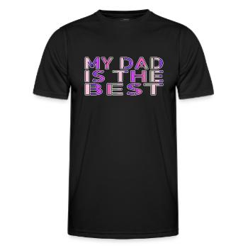 family trip family party bitcoin miner gift idea - Men's Functional T-Shirt - black - Front - AI Model Male 178 dark (178cm)