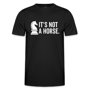Es ist kein Pferd - Männer Funktions-T-Shirt - Schwarz - Vorne - AI Model Male 178 dark (178cm)