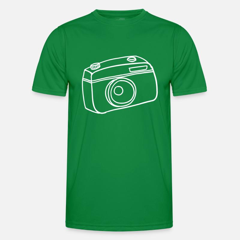 Camera Hand Drawn Men's Functional T-Shirt