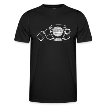 Moon Cup - Men's Functional T-Shirt - black - Front - AI Model Male 178 dark (178cm)
