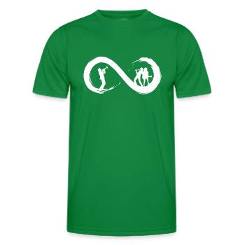Music to infinity - Men's Functional T-Shirt - kelly green - Front - AI Model Male 178 dark (178cm)
