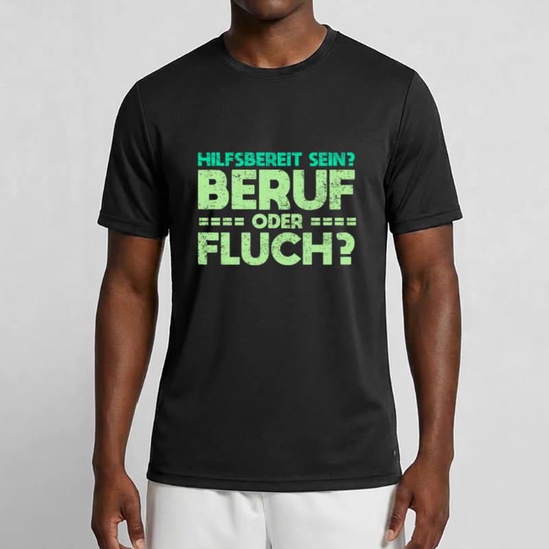 Hilfsbereit Sein - Beruf Oder Fluch? Männer Funktions-T-Shirt