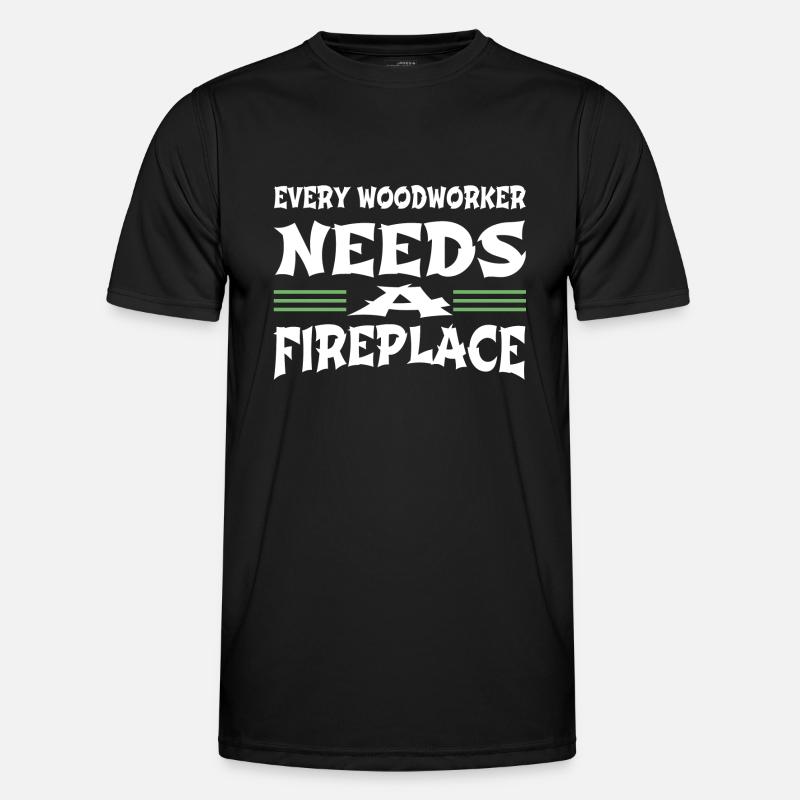 present idea jackhammer carpenter - Männer Funktions-T-Shirt - Schwarz
