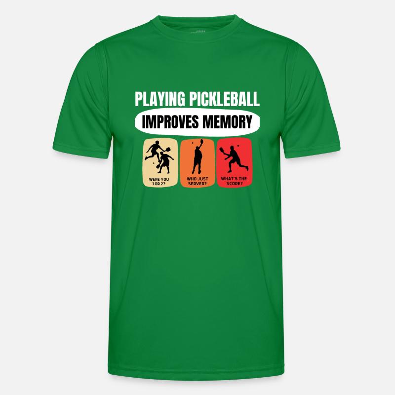 Playing Pickleball Improves Memory Men's Functional T-Shirt