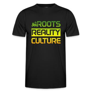 Reggae Musik Rastafari Jamaika - Männer Funktions-T-Shirt - Schwarz - Vorne - AI Model Male 178 dark (178cm)