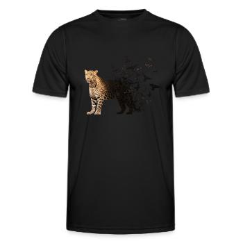 Leopard - Men's Functional T-Shirt - black - Front - AI Model Male 178 dark (178cm)