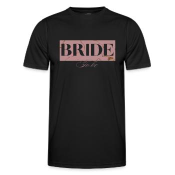 Braut wird Roségold - Die Braut - Männer Funktions-T-Shirt - Schwarz - Vorne - AI Model Male 178 dark (178cm)