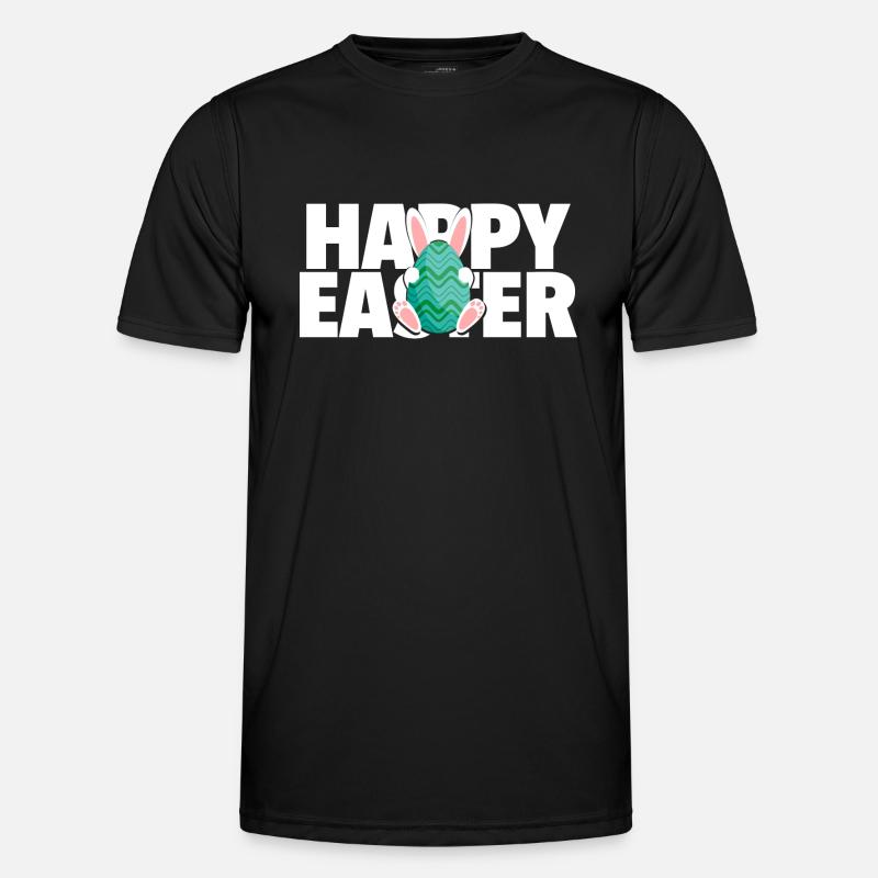 Joyeuse Pâques / Happy Easter - T-shirt sport Homme - noir