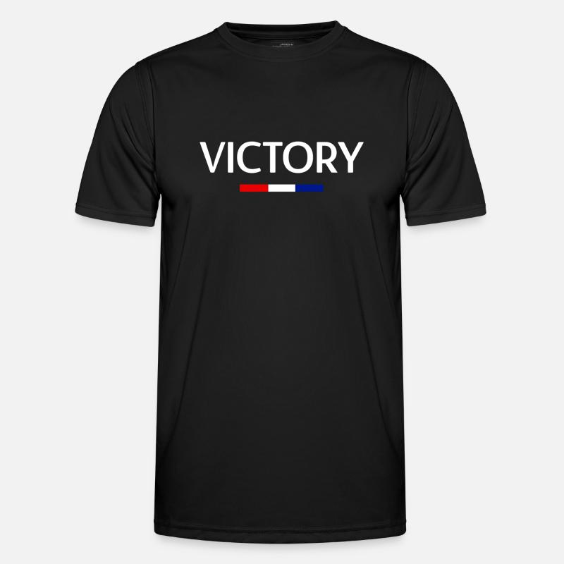 Sieg - Männer Funktions-T-Shirt - Schwarz