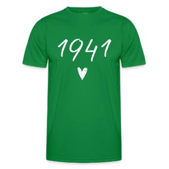 1941 Herzgeburtstag - Männer Funktions-T-Shirt - Kelly Green - Vorne - AI Model Male 178 dark (178cm)