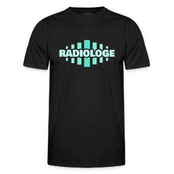 Profession Radiologue - T-shirt sport Homme - noir - Devant - AI Model Male 178 dark (178cm)