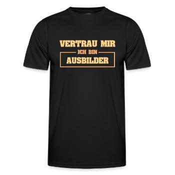 Gift for Instructor - Men's Functional T-Shirt - black - Front - AI Model Male 178 dark (178cm)