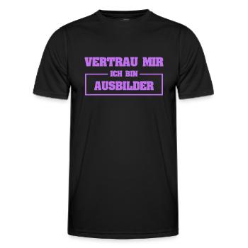 Funny instructor - Men's Functional T-Shirt - black - Front - AI Model Male 178 dark (178cm)
