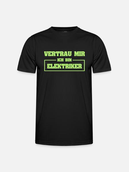 Gift for Electrician - Men's Functional T-Shirt - black