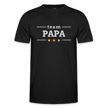 Team Daddy Father's Day Gift - Men's Functional T-Shirt - black - Front - AI Model Male 178 dark (178cm)
