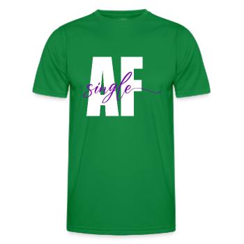 Single How damned - Men's Functional T-Shirt - kelly green - Front - AI Model Male 178 dark (178cm)