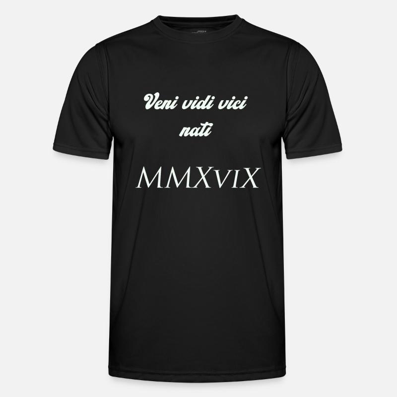2019 - Männer Funktions-T-Shirt - Schwarz