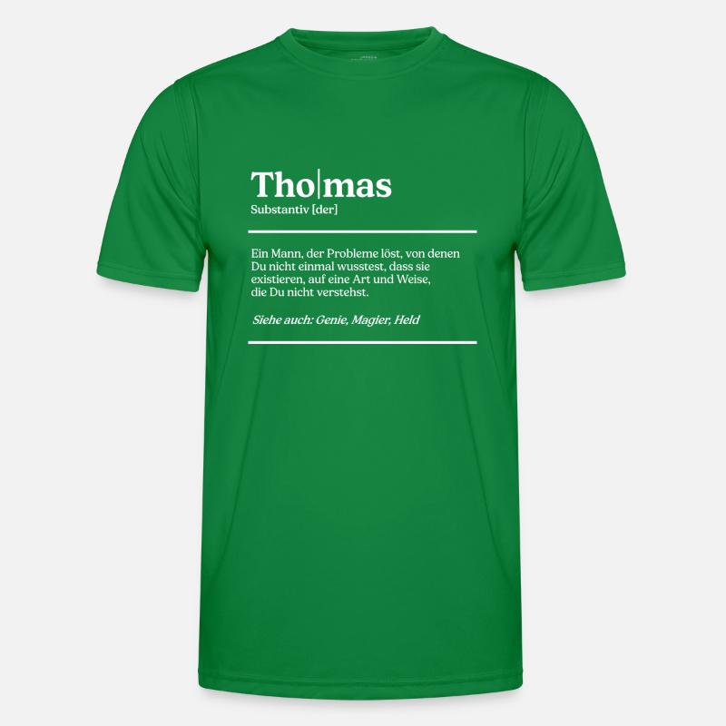 Thomas Name Definition Design für stolze Thomas Männer Funktions-T-Shirt