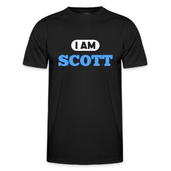 Scott Name Spruch für stolze Schotten - Männer Funktions-T-Shirt - Schwarz - Vorne - AI Model Male 178 dark (178cm)