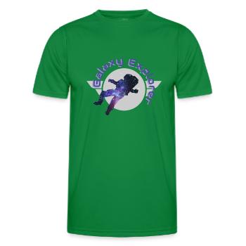 Galaxy Explorer Galaxy Space Astronaut Gift - Men's Functional T-Shirt - kelly green - Front - AI Model Male 178 dark (178cm)