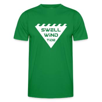 Surfing Surfboard Surfer Geschenkidee - Männer Funktions-T-Shirt - Kelly Green - Vorne - AI Model Male 178 dark (178cm)