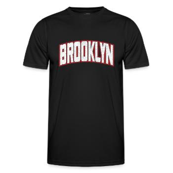 Brooklyn - T-shirt sport Homme - noir - Devant - AI Model Male 178 dark (178cm)