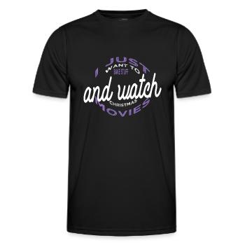 Pastry Bubaprints Born Baker Dinosaur Gift - Men's Functional T-Shirt - black - Front - AI Model Male 178 dark (178cm)